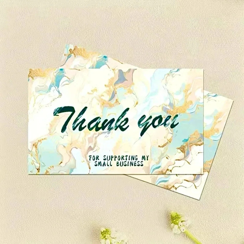 50PCS Thank You ~Marble Modern~ Cards NEW